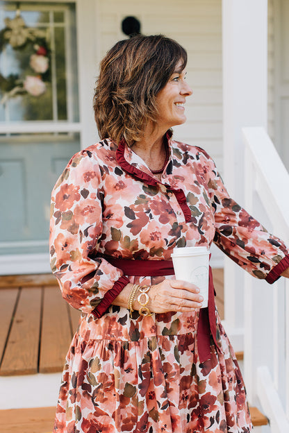 Scarlet Season Floral Mini Dress