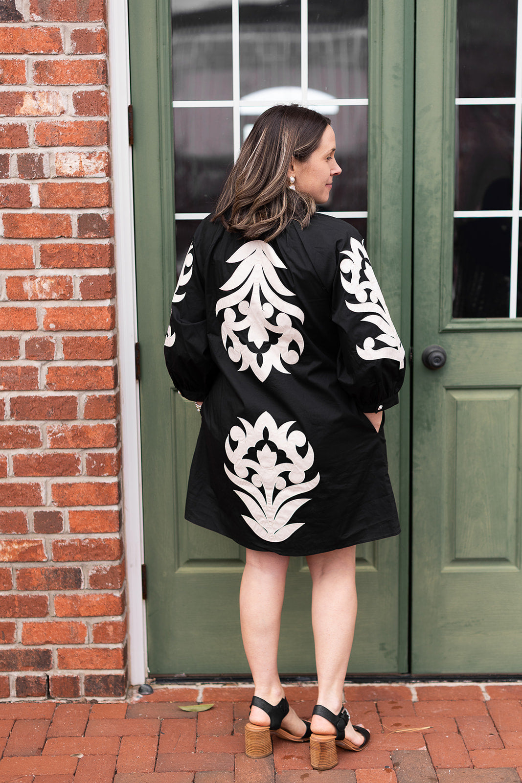 Damask Afternoon Mini Dress