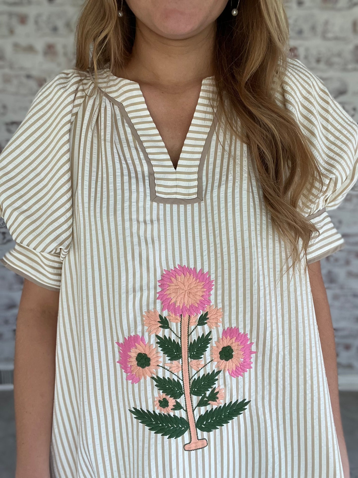 Flower Market Embroidered Midi Dress