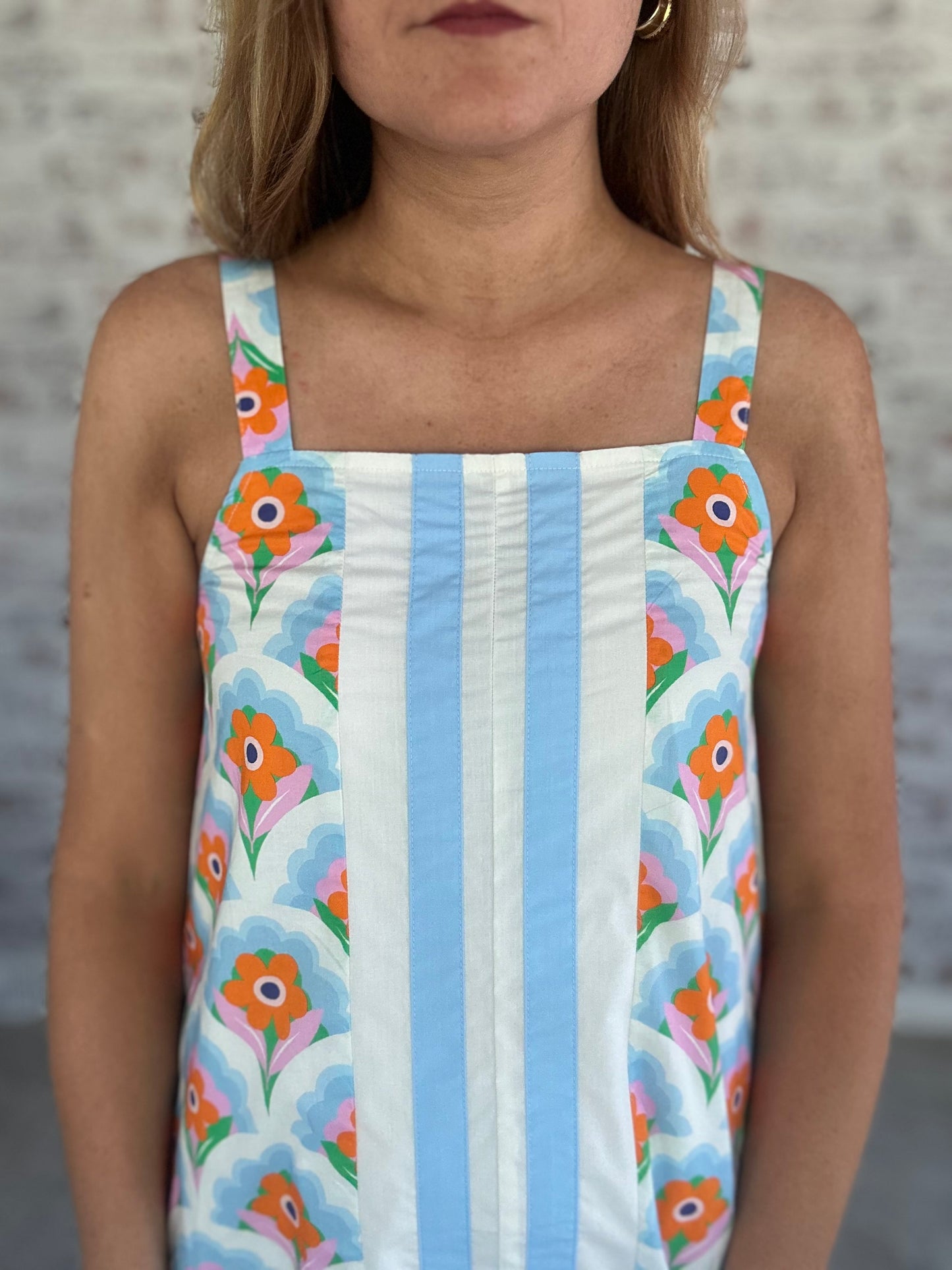 Island Mosaic Midi Dress
