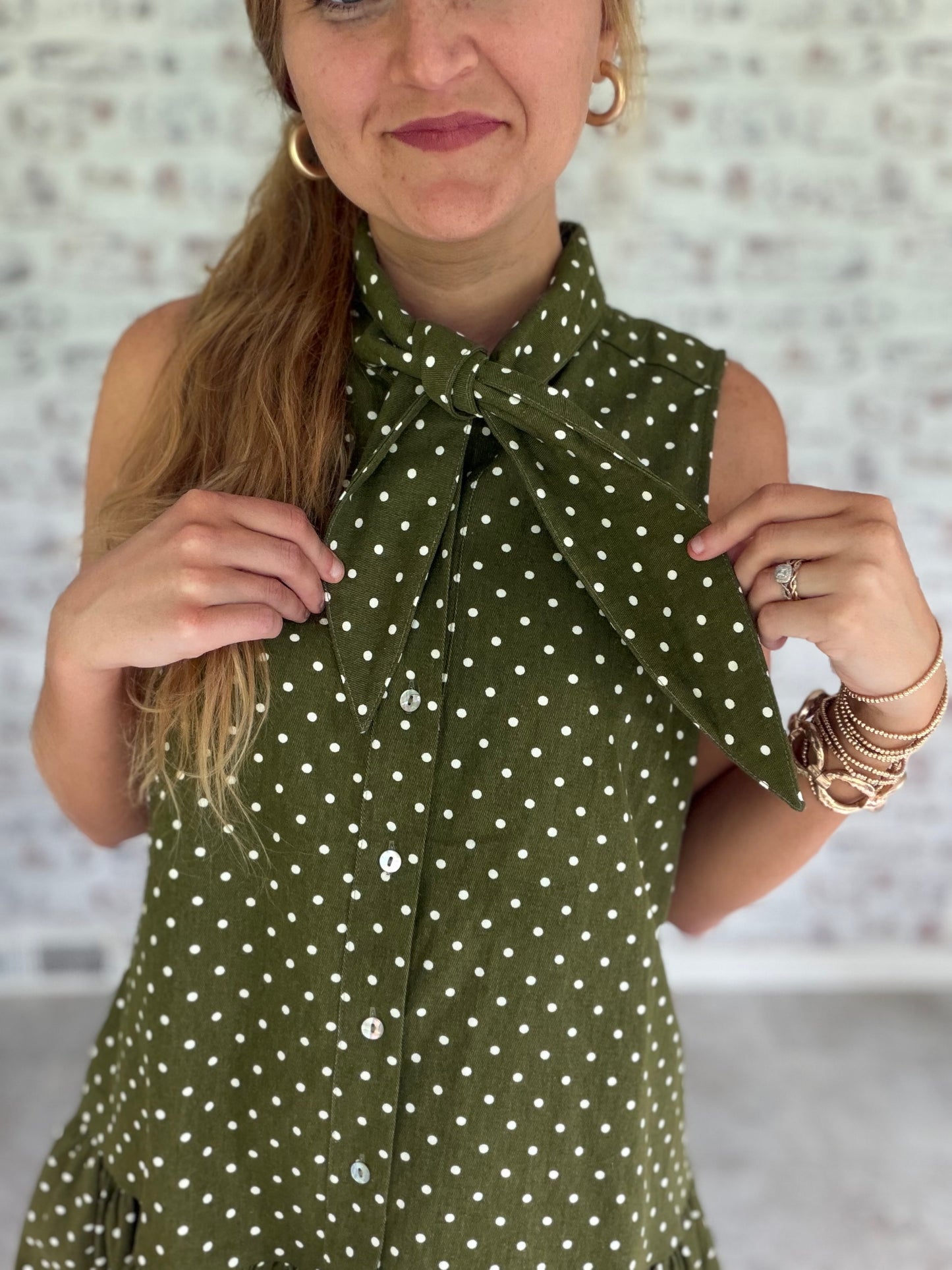 Wish List Dotted Mini Dress