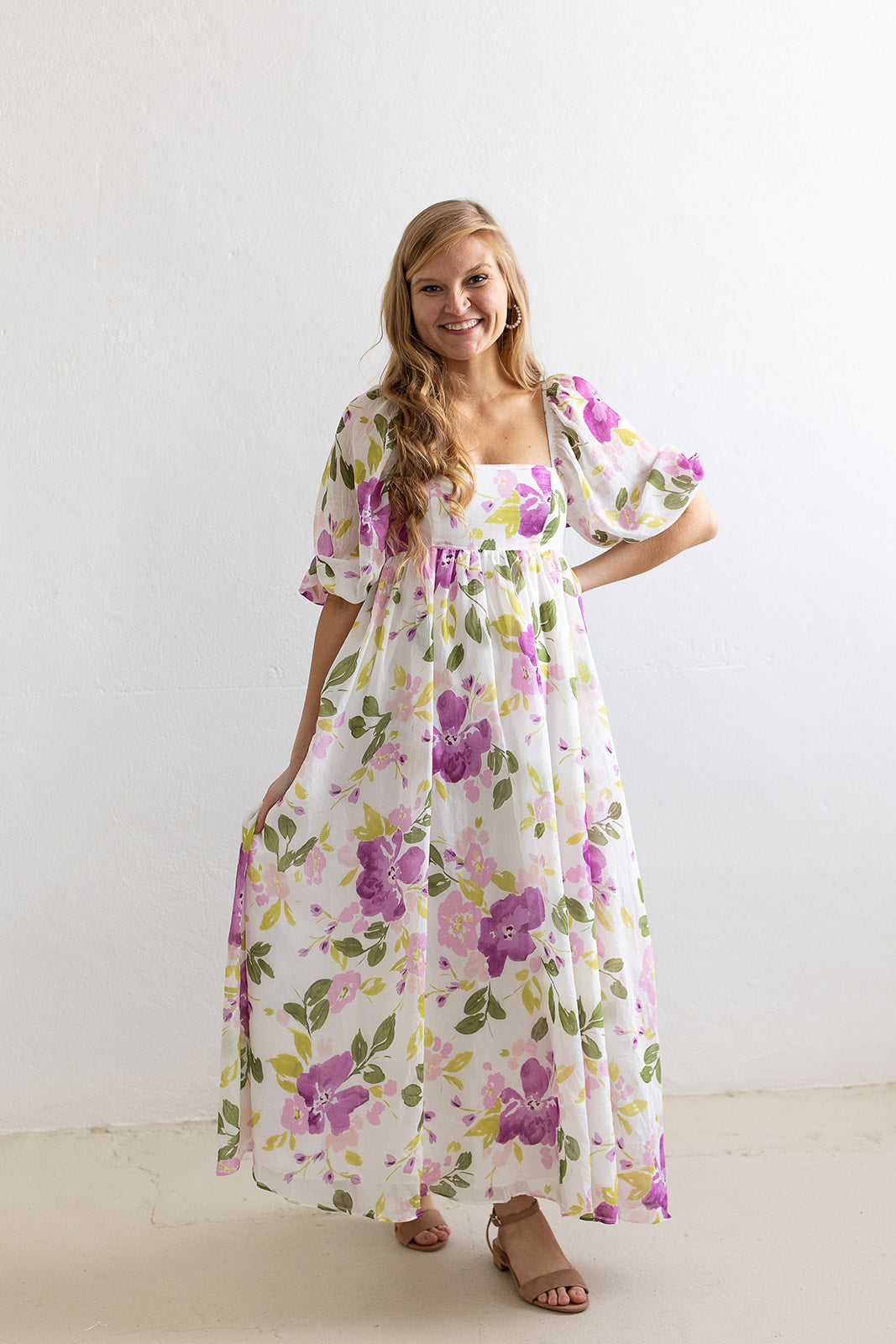 Ever After Floral Maxi Baby Doll Dress