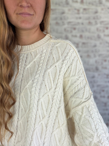 Fireside Cable Knit Sweater