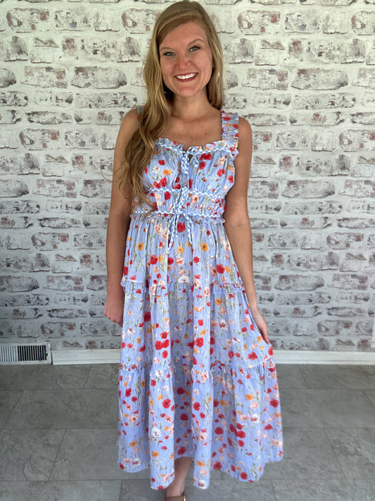 Lillian Picnic Floral Midi Dress
