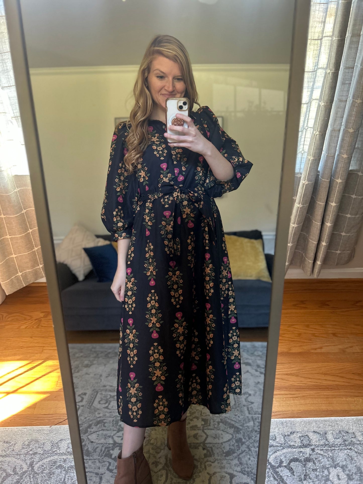 Hayes Street Collared Midi Dress