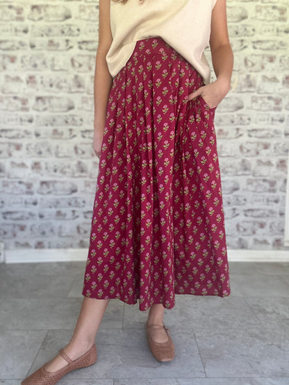 Afternoon Reverie Floral Skirt