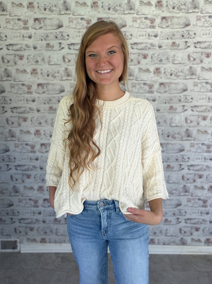 Fireside Cable Knit Sweater