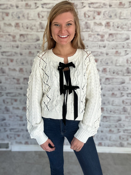 Kensington Bow Cardigan