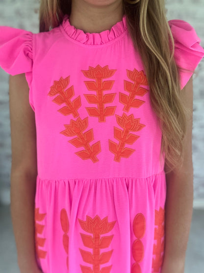 Petals in Paradise Tiered Midi Dress
