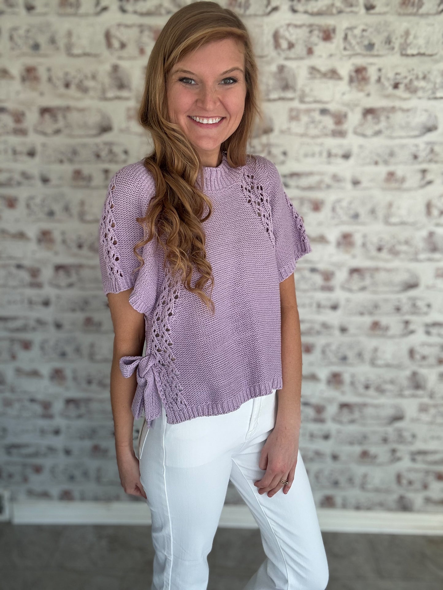 Lavender Haze Knit Top