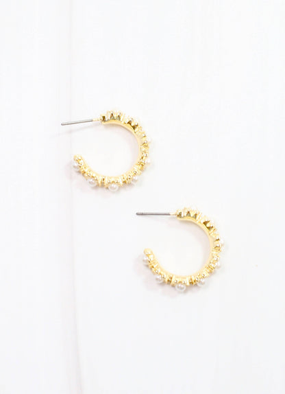 Selva Pearl Hoop Earring