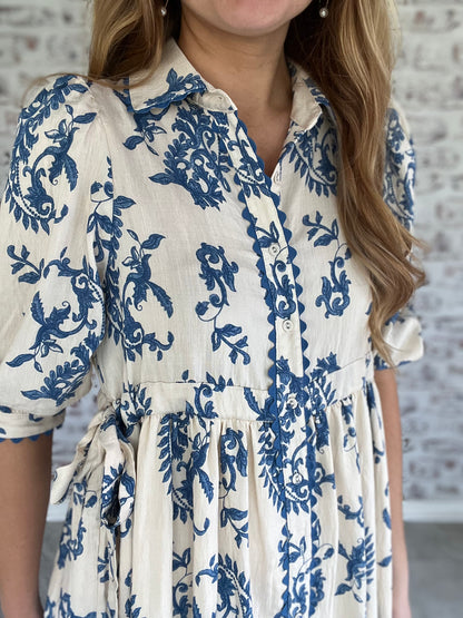 Sweet June Collared Mini Dress