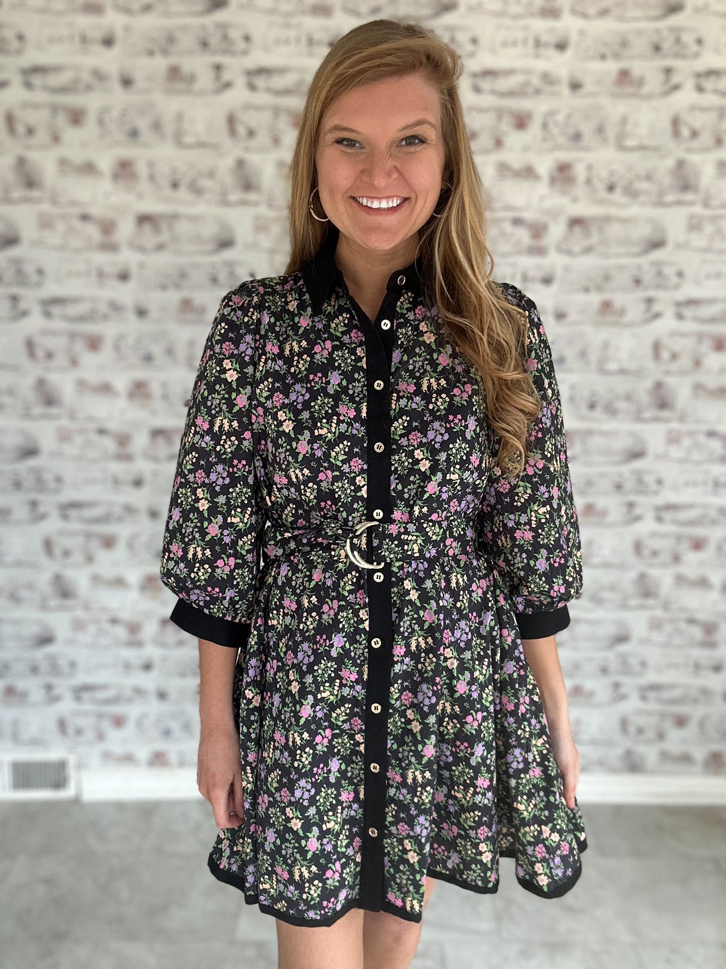 Bloomcore Collared Mini Dress