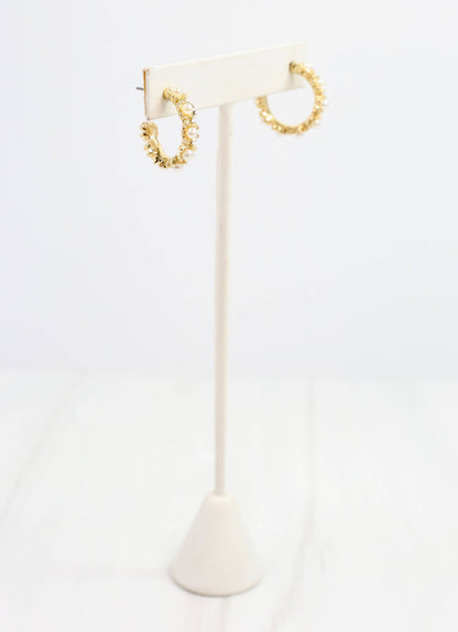 Selva Pearl Hoop Earring