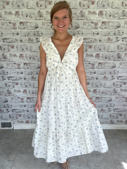 Porch Swing Poetry Midi Dress