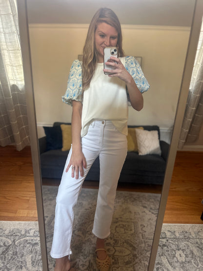 Eloise Eyelet Puff Sleeve Top