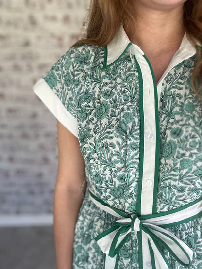 Front Porch Darling Collared Midi Dress