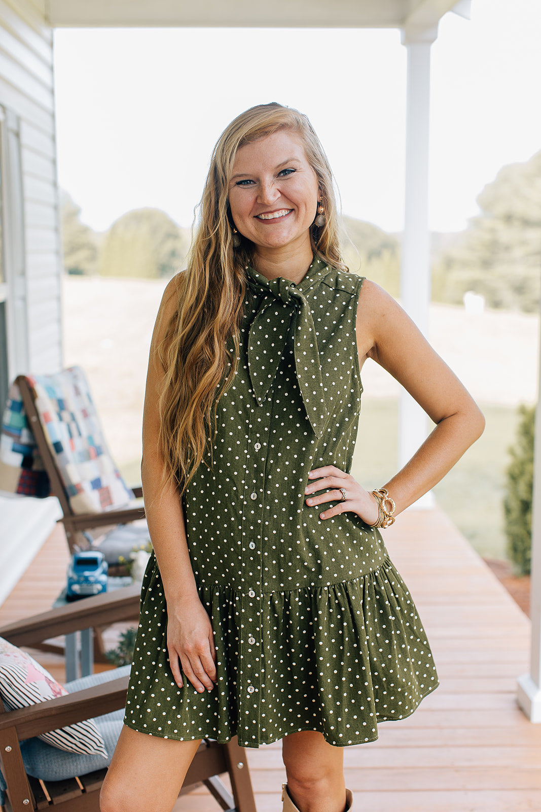 Wish List Dotted Mini Dress