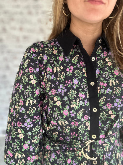 Bloomcore Collared Mini Dress