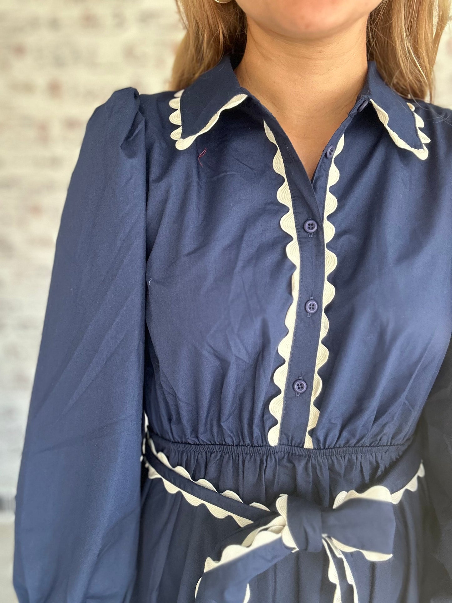 Coastal Belle Ric Rac Midi Dress