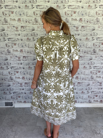 Cypress Lane Eyelet Midi Dress