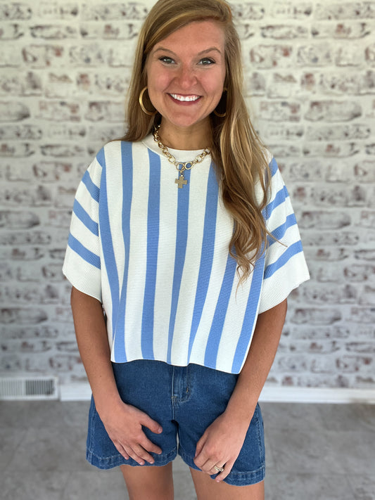 Summer Road Trip Striped Top