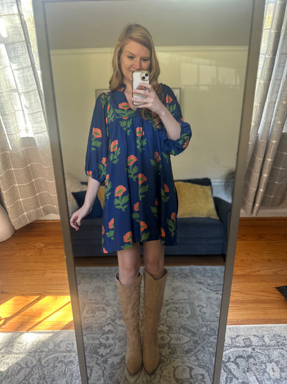 Southern Bloom Floral Mini Dress