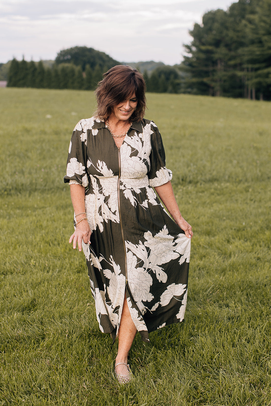 Best Dressed Zipper Midi Dress