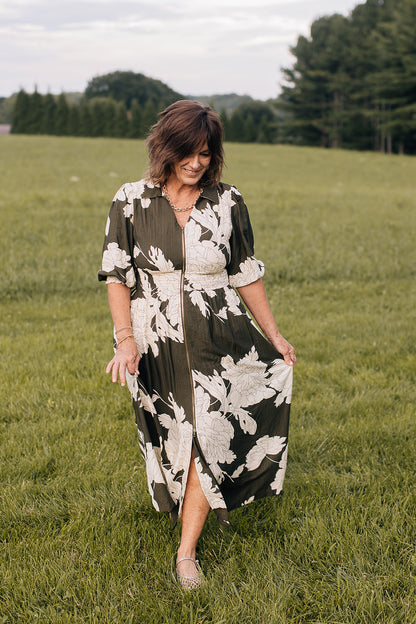 Best Dressed Zipper Midi Dress