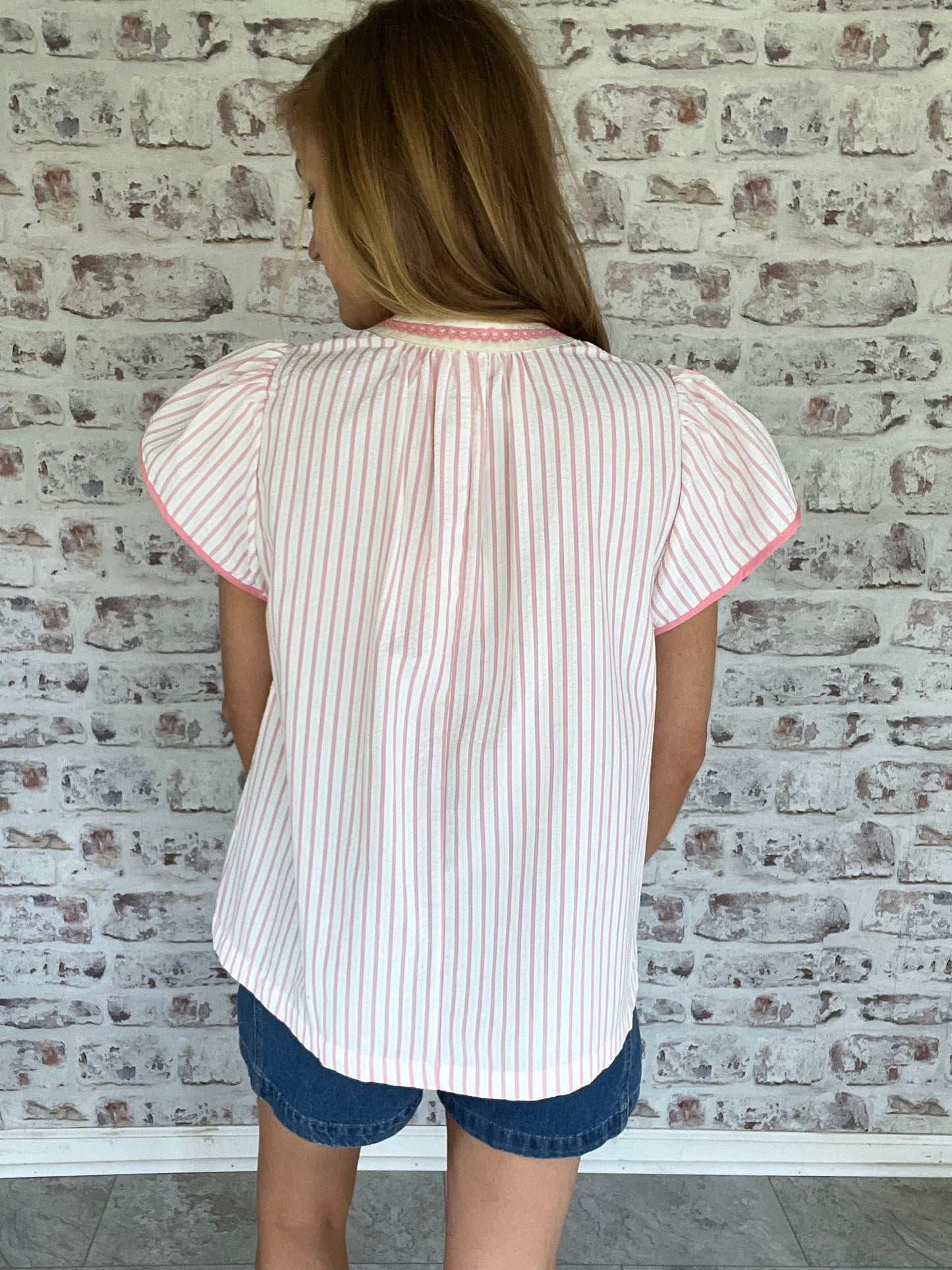 Pretty Plans Striped Blouse