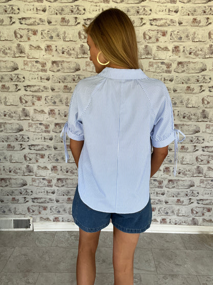 East Coast Afternoon Striped Blouse