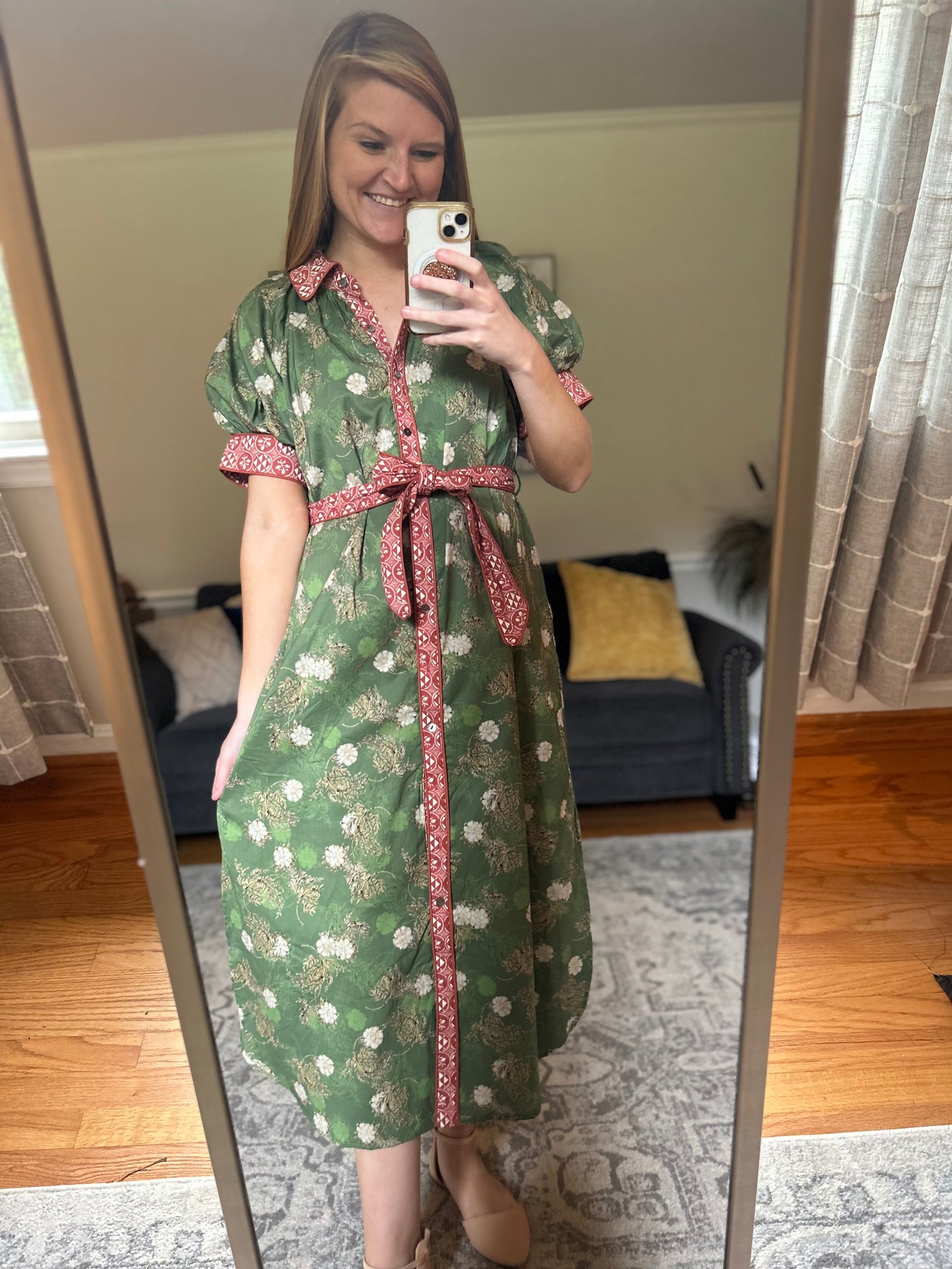 Poet’s Meadow Collared Midi Dress