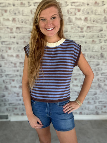 Rowe House Knit Striped Top