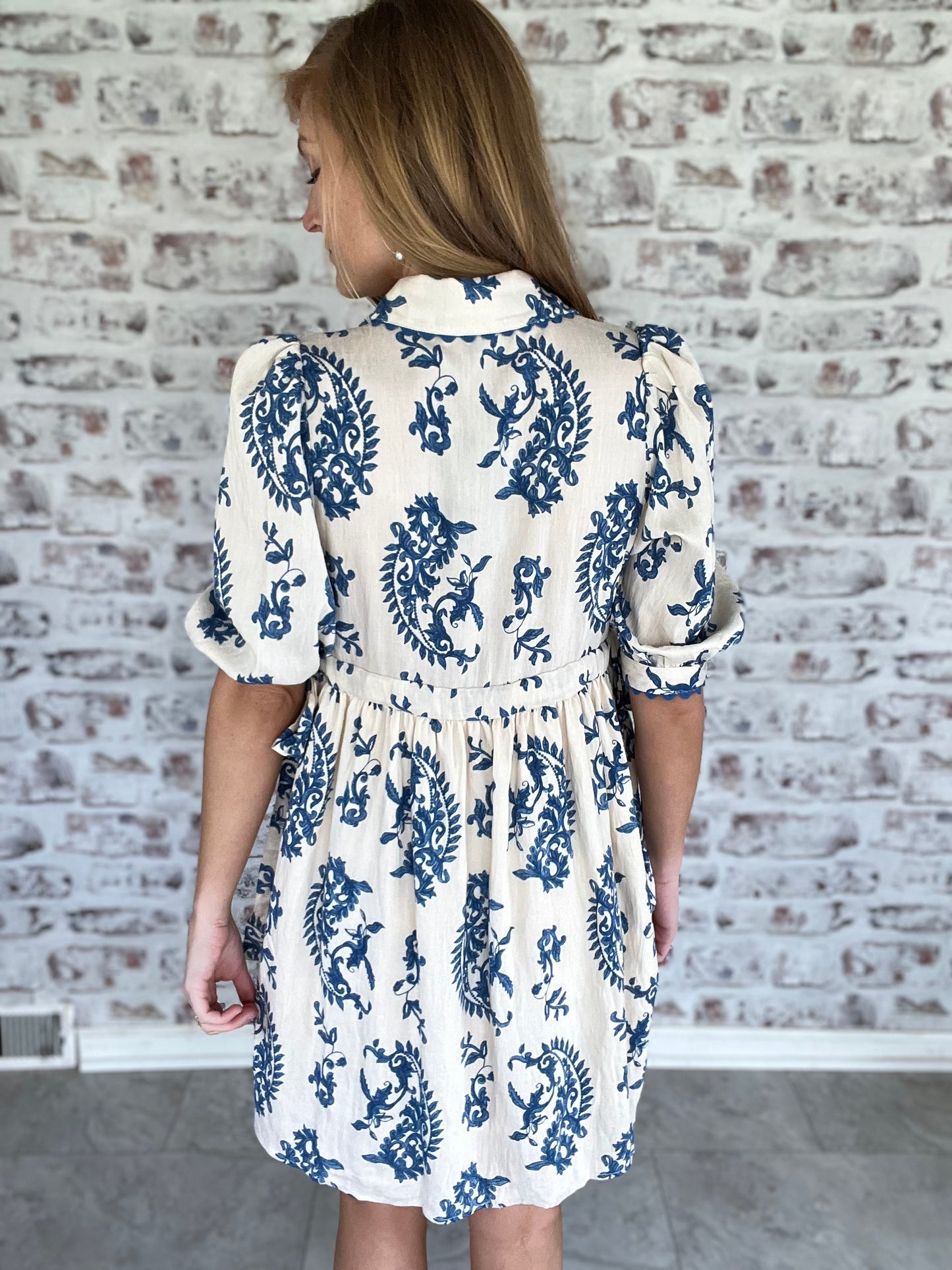 Sweet June Collared Mini Dress