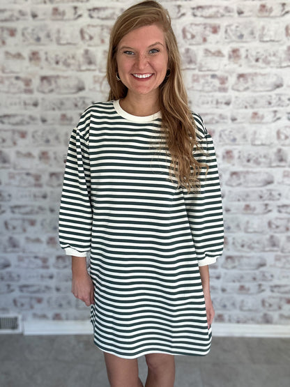 Mendenhall Striped Mini Dress
