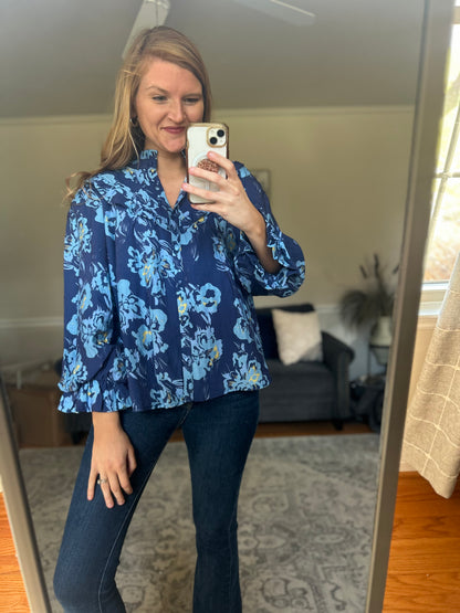 Briarview Ruffle Floral Blouse