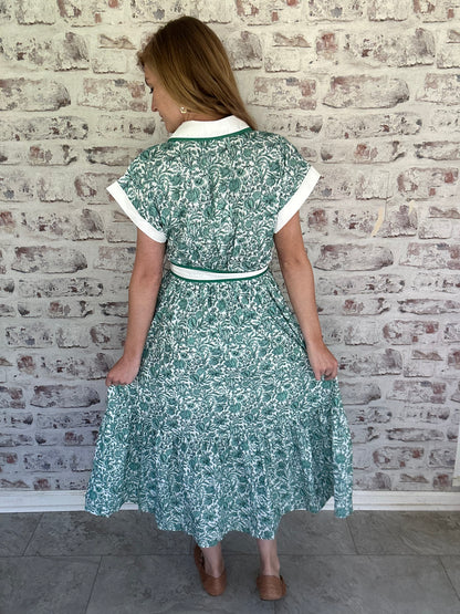 Front Porch Darling Collared Midi Dress
