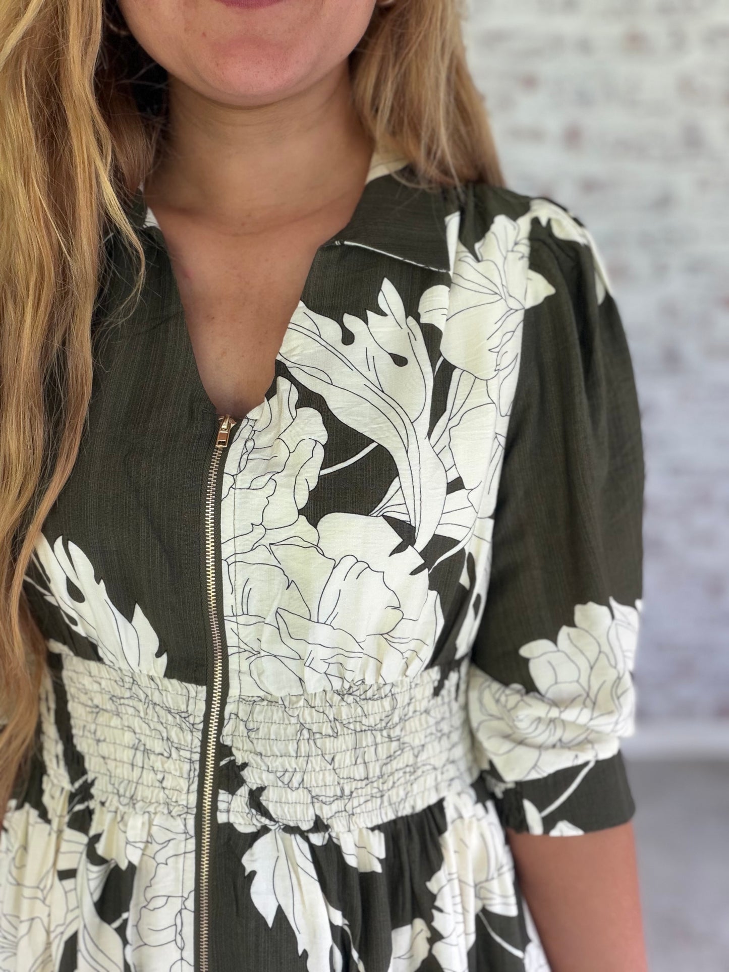 Best Dressed Zipper Midi Dress