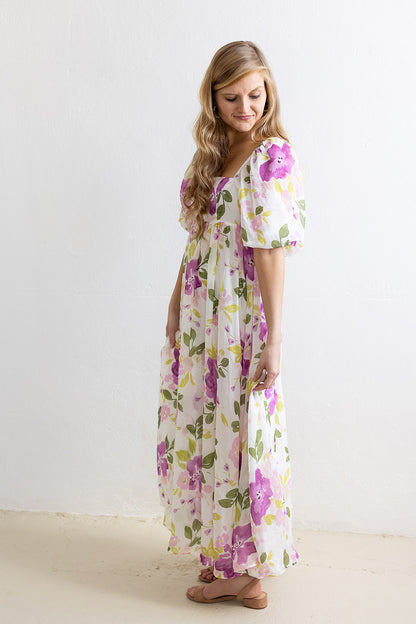 Ever After Floral Maxi Baby Doll Dress