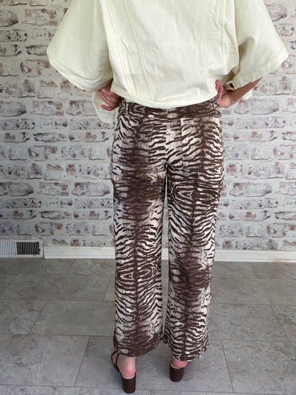 Untamed Elegance Animal Print Pants