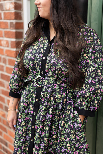 Bloomcore Collared Mini Dress