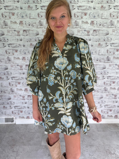 Botanical Invitation Mini Dress