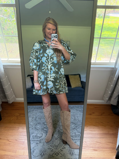 Botanical Invitation Mini Dress