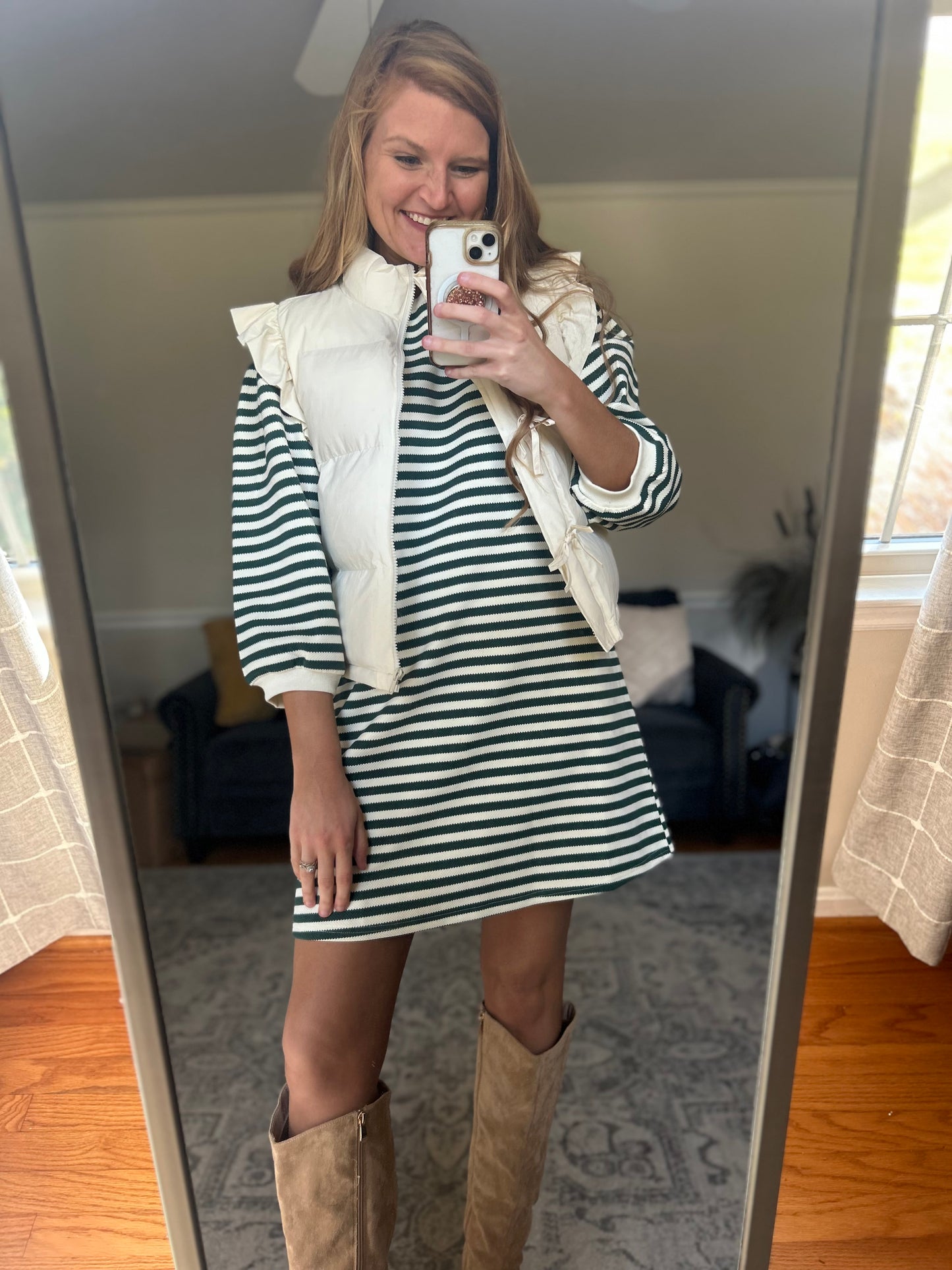 Mendenhall Striped Mini Dress