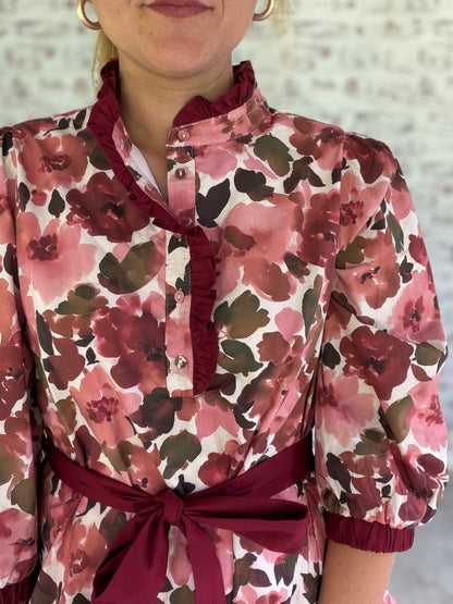 Scarlet Season Floral Mini Dress
