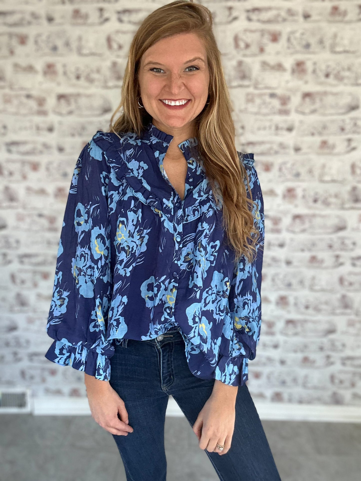 Briarview Ruffle Floral Blouse