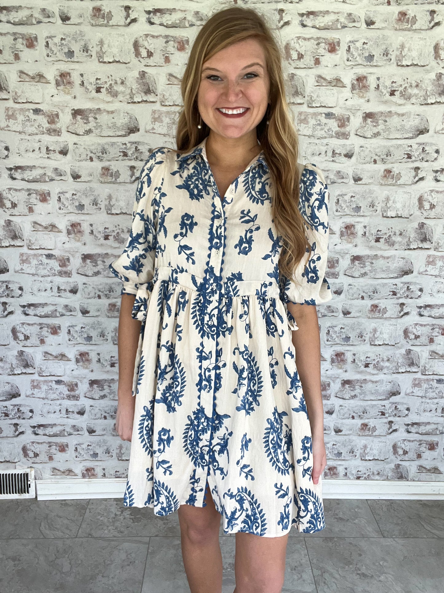 Sweet June Collared Mini Dress
