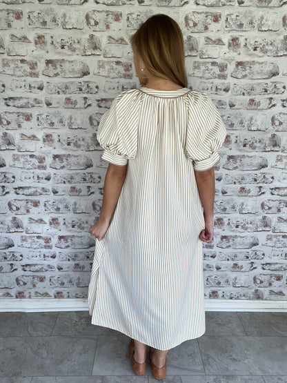 Flower Market Embroidered Midi Dress