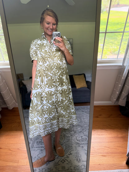 Cypress Lane Eyelet Midi Dress