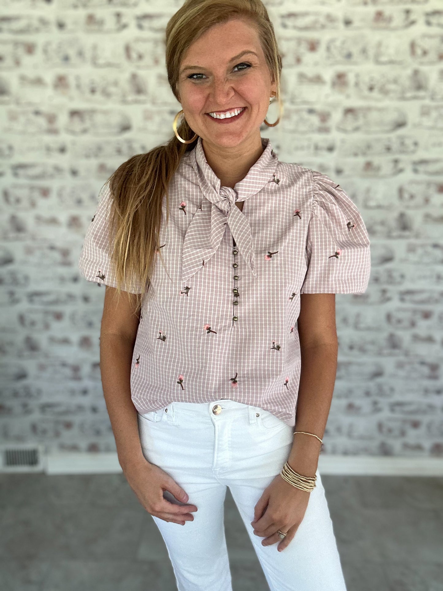 Hostess Favorite Embroidered Top